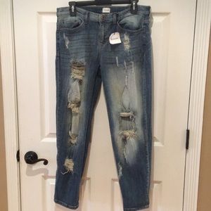 Distressed Ripped Jeans